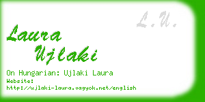 laura ujlaki business card